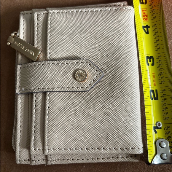 Anne Klein Small Bifold Wallet / Card Holder Beige - Picture 11 of 11